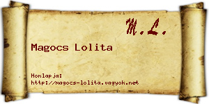 Magocs Lolita névjegykártya
